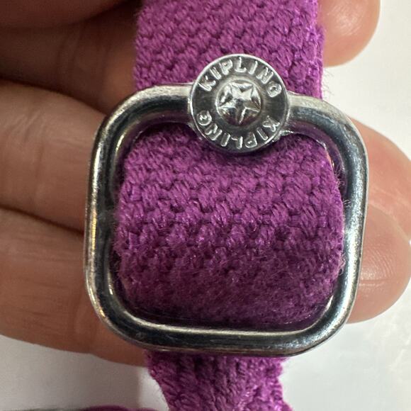 Kipling Purse Purple Garden Alvar XS Monkey Included Crossbody Adjust Strap NWT! - Picture 7 of 7